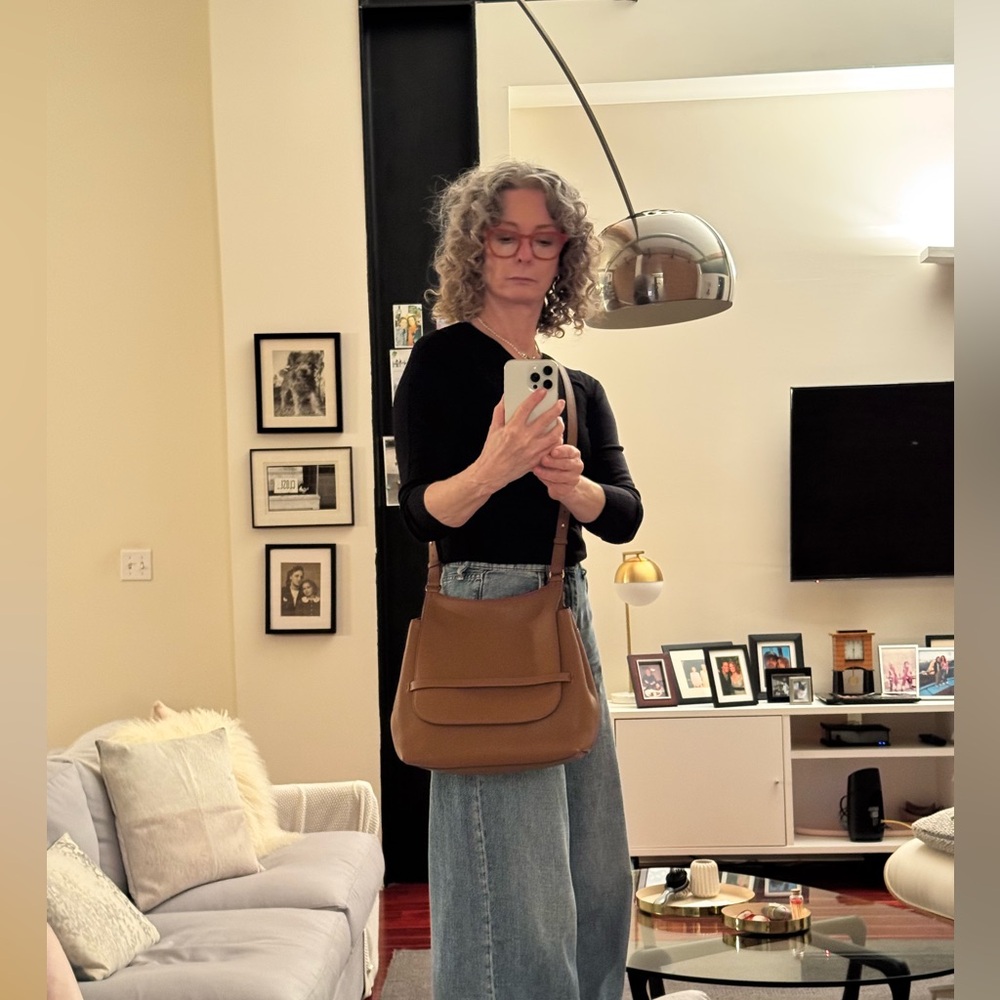 The Row Tan Leather Shoulder Bag - Picture 9 of 11